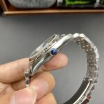 Super Clone Rolex Datejust Silver Roman Diamond Dial 126234-0029 36 mm — side profile