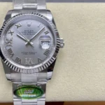 Super Clone Rolex Datejust Silver Roman Diamond Dial 126234-0030 36 mm – Swiss SuperClone