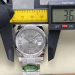 Super Clone Rolex Datejust Silver Roman Diamond Dial 126234-0030 36 mm – Swiss SuperClone