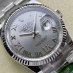 Super Clone Rolex Datejust Silver Roman Diamond Dial 126234-0030 36 mm – Swiss SuperClone