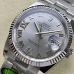 Super Clone Rolex Datejust Silver Roman Diamond Dial 126234-0030 36 mm – Swiss SuperClone