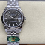 Super Clone Rolex Datejust Slate Dial 126334-0014 41 mm — dial close-up