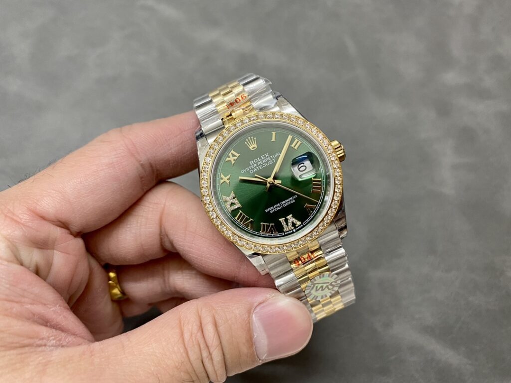Super Clone Rolex Datejust Slate Diamond Dial 126283RBR-0011 36 mm — movement / caseback view