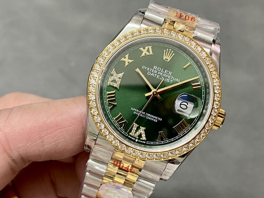 Super Clone Rolex Datejust Slate Diamond Dial 126283RBR-0011 36 mm — view 9