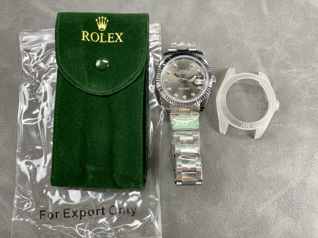 Super Clone Rolex Datejust Slate Diamond Dial 126334-0005 41 mm — view 10