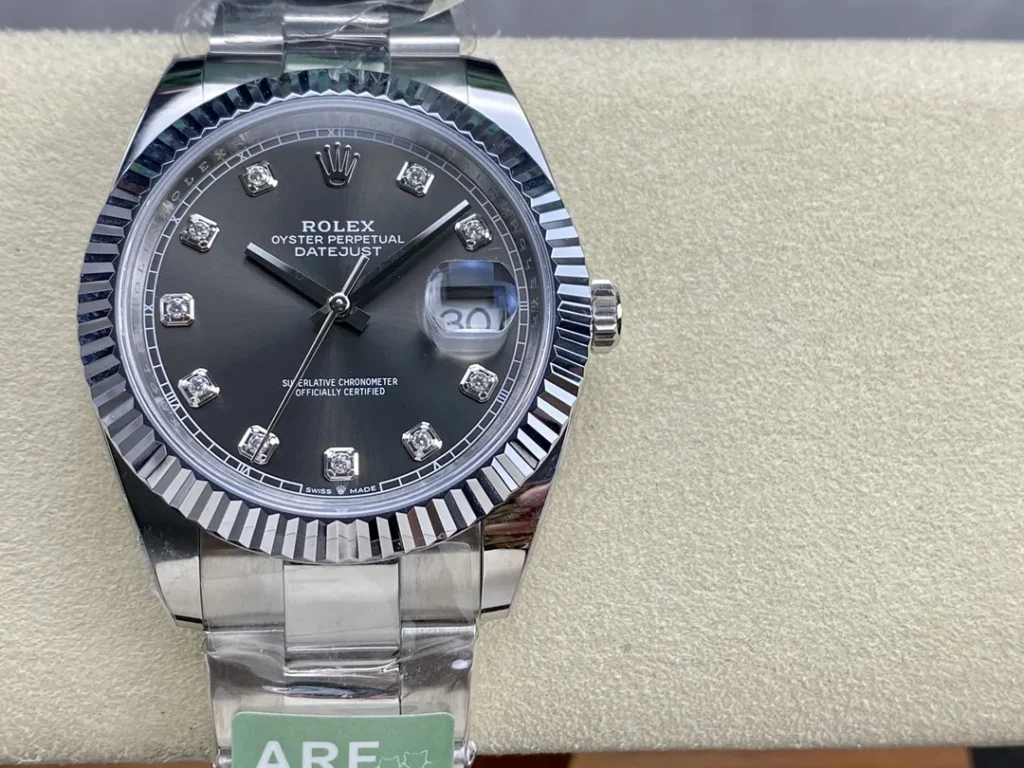 Super Clone Rolex Datejust Slate Diamond Dial 126334-0005 41 mm – Swiss SuperClone