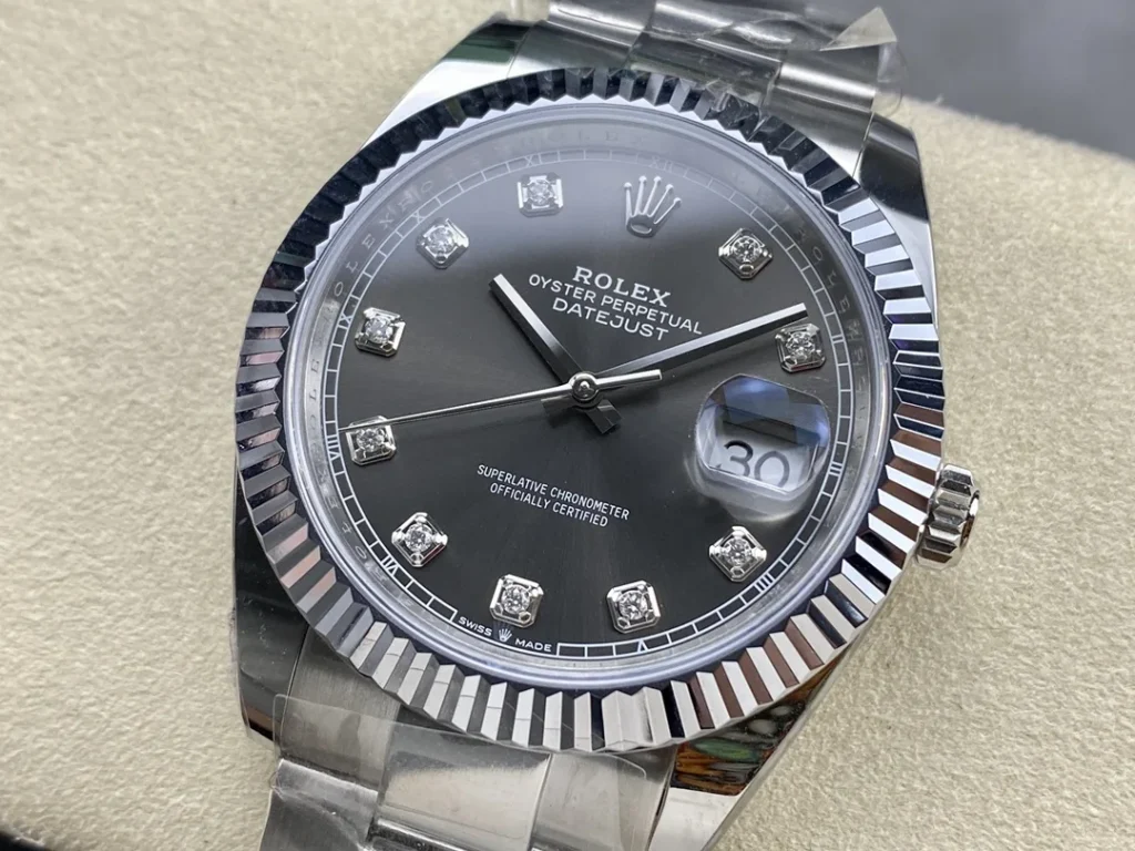 Super Clone Rolex Datejust Slate Diamond Dial 126334-0005 41 mm – Swiss SuperClone