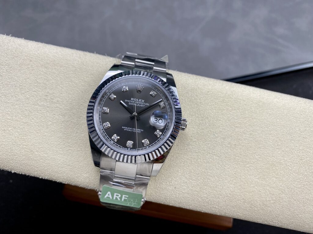 Super Clone Rolex Datejust Slate Diamond Dial 126334-0005 41 mm — movement / caseback view