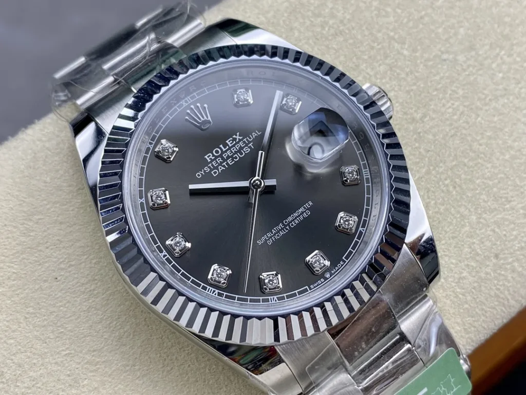 Super Clone Rolex Datejust Slate Diamond Dial 126334-0005 41 mm – Swiss SuperClone