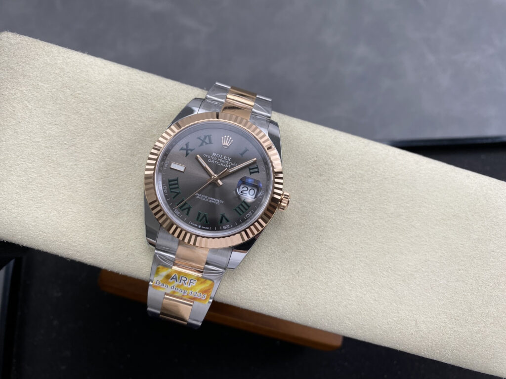 Super Clone Rolex Datejust Slate Roman Dial 126331-0015 41 mm — view 12