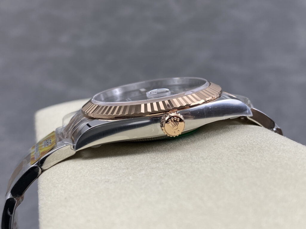 Super Clone Rolex Datejust Slate Roman Dial 126331-0015 41 mm — side profile