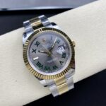 Super Clone Rolex Datejust Slate Roman Dial 126333-0019 41 mm — movement / caseback view