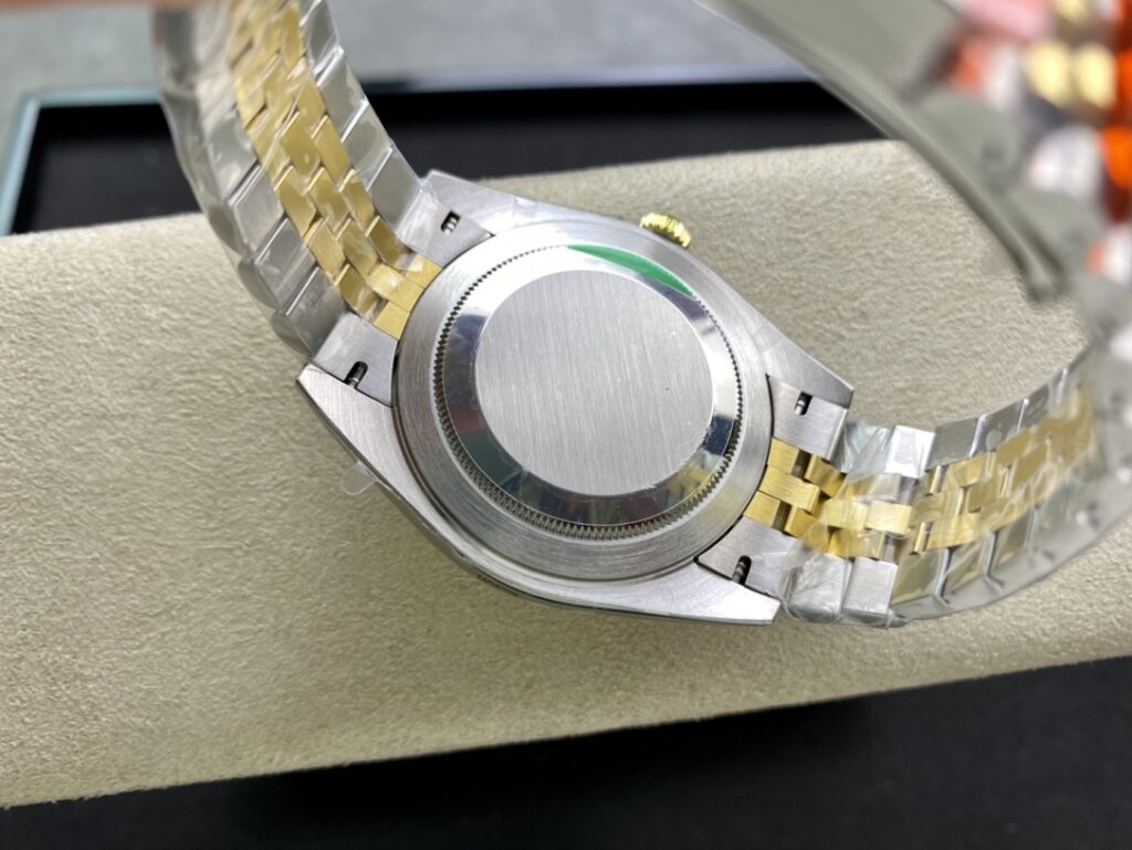 Super Clone Rolex Datejust White Dial 126333-0016 41 mm — on leather display