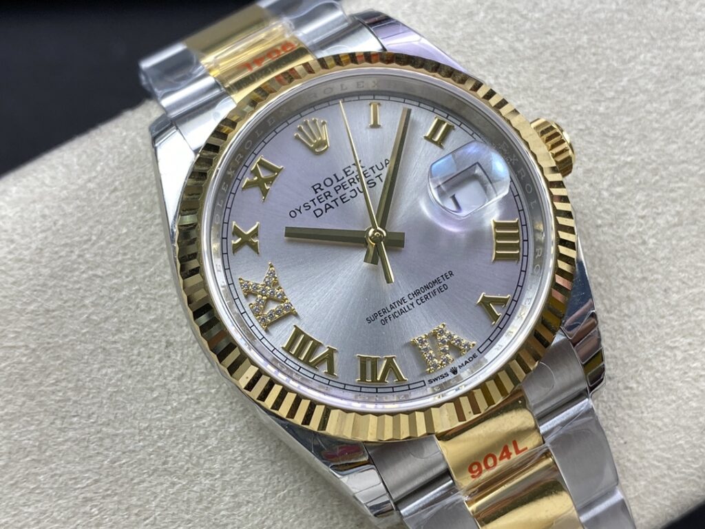 Super Clone Rolex Datejust White Roman Dial 126233-0030 36 mm — view 10