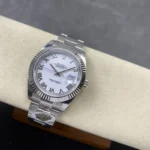 Super Clone Rolex Datejust White Roman Dial 126334-0023 41 mm – Swiss SuperClone