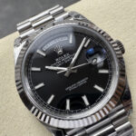 Super Clone Rolex Day-Date Bright Black Dial 228236-0003 40 mm — view 11