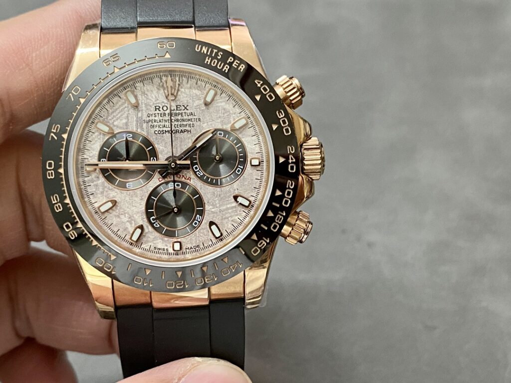 Super Clone Rolex Daytona 126515LN Meteorite Dial — dial close-up