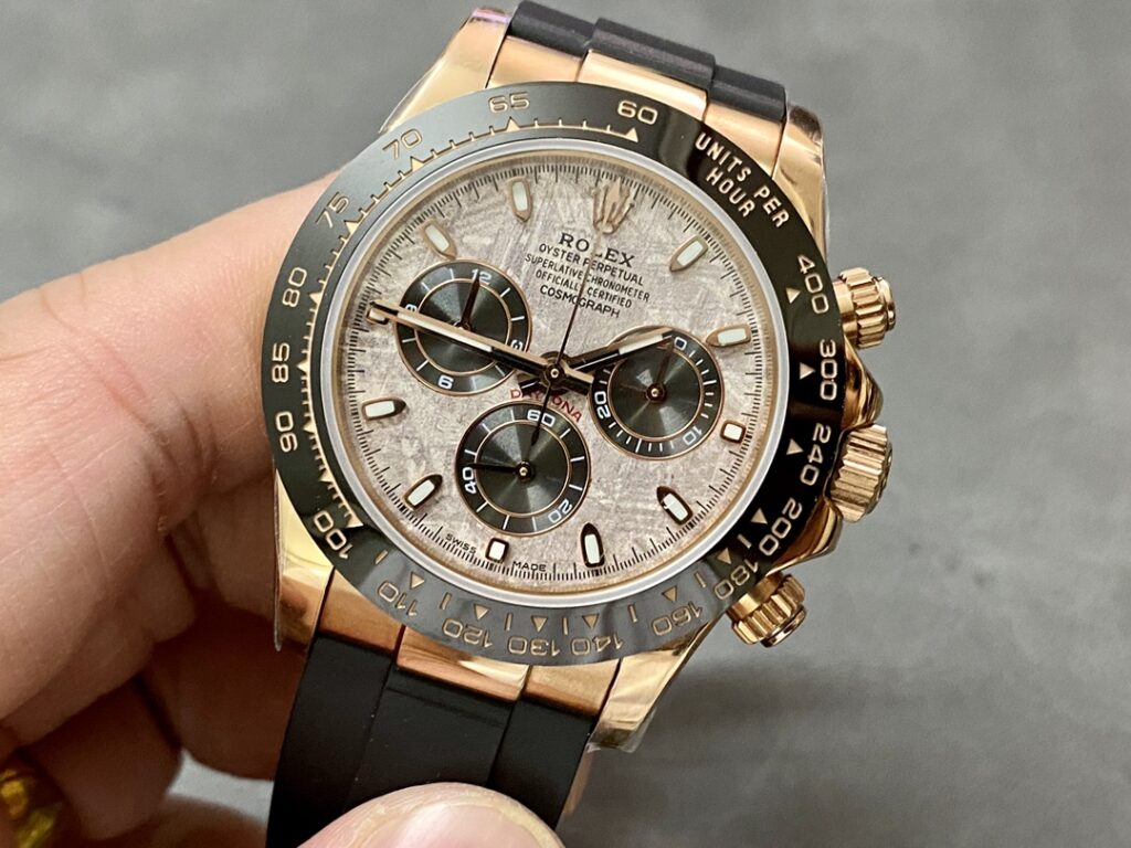 Super Clone Rolex Daytona 126515LN Meteorite Dial — movement / caseback view