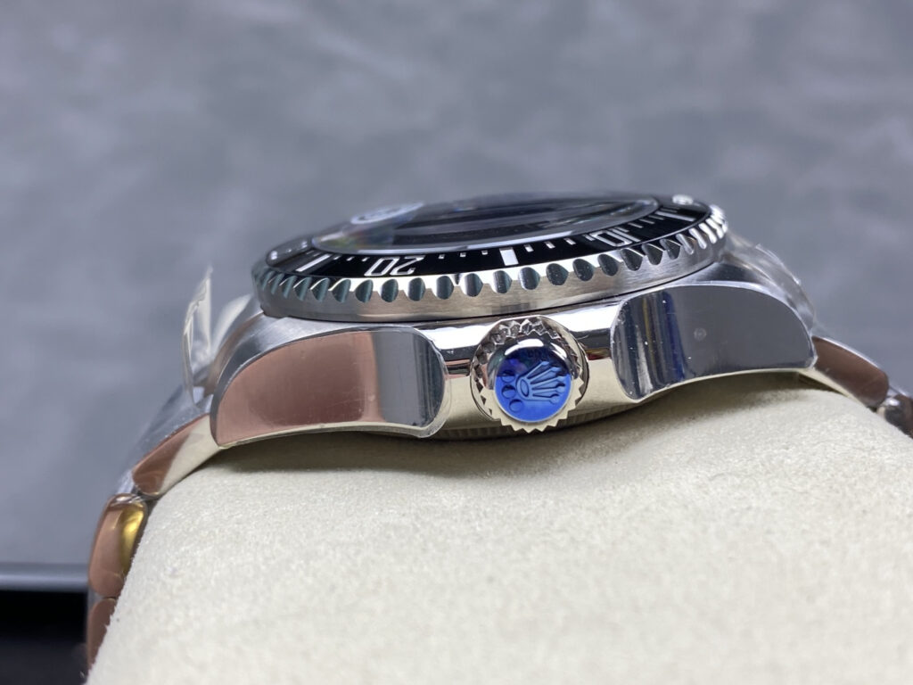 Super Clone Rolex Deepsea Sea Dweller — on leather display