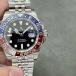 Super Clone Rolex GMT-Master II 126710BLRO “Pepsi” Jubilee — dial close-up