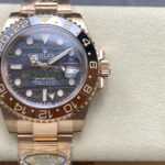 Super Clone Rolex GMT-Master II 126715CHNR Tiger Iron Dial — dial close-up