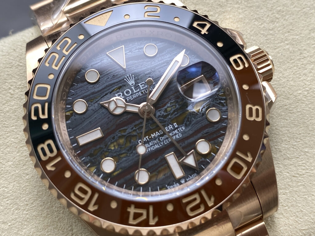 Super Clone Rolex GMT-Master II 126715CHNR Tiger Iron Dial — view 10