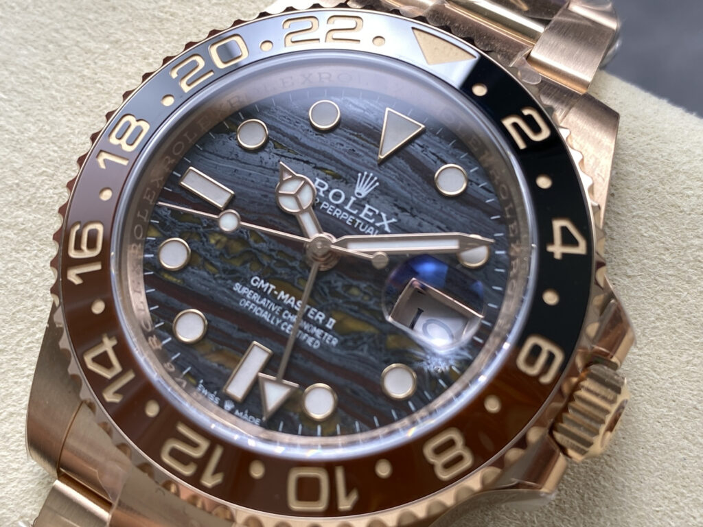 Super Clone Rolex GMT-Master II 126715CHNR Tiger Iron Dial — view 9