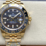 Super Clone Rolex GMT-Master II 126718GRNR Tiger Iron Dial — dial close-up