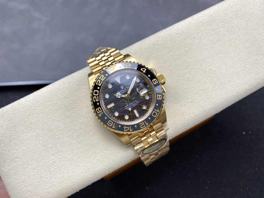 Super Clone Rolex GMT-Master II 126718GRNR Tiger Iron Dial — view 9