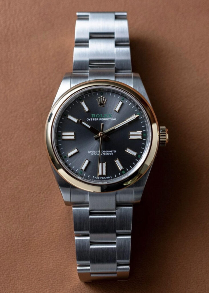 Super Clone Rolex Oyster Perpetual “100 Years” (2026) Super Clone — dial close-up
