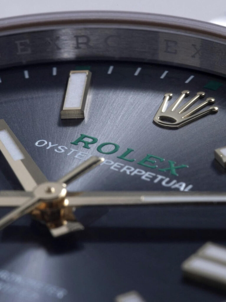 Super Clone Rolex Oyster Perpetual “100 Years” (2026) Super Clone — on leather display