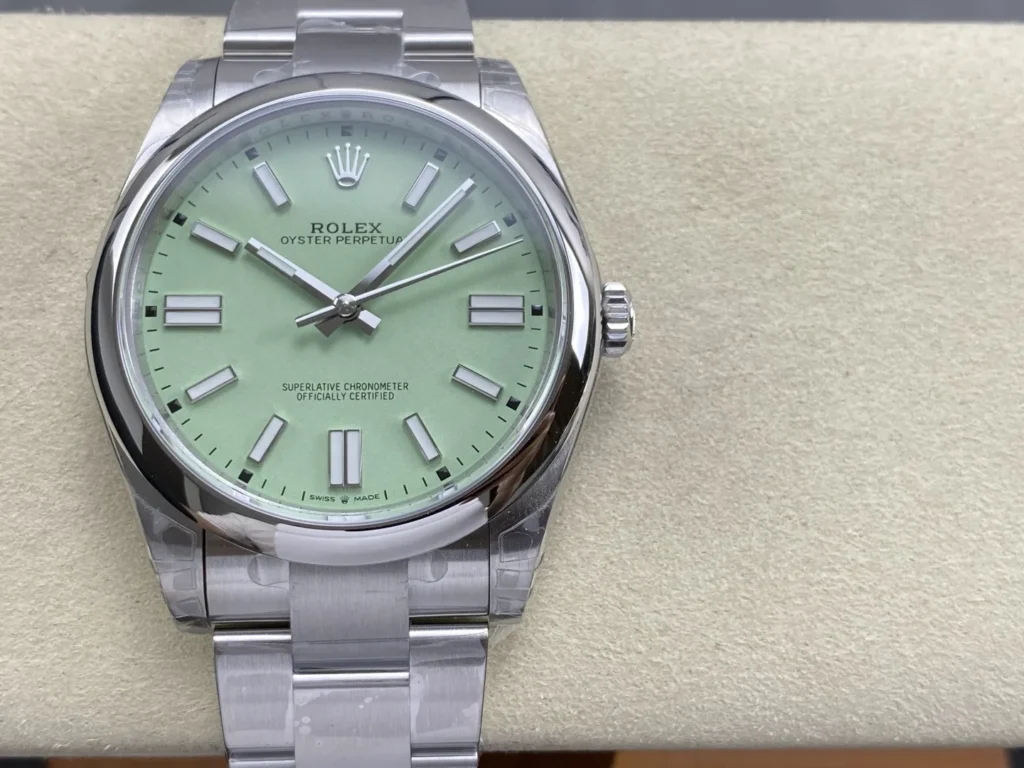 Super Clone Rolex Oyster Perpetual 277200 Pistachio Dial – Swiss SuperClone