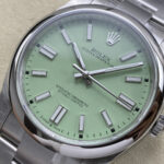Super Clone Rolex Oyster Perpetual 277200 Pistachio Dial — bracelet detail