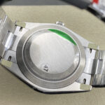Super Clone Rolex Oyster Perpetual 277200 Pistachio Dial — on leather display