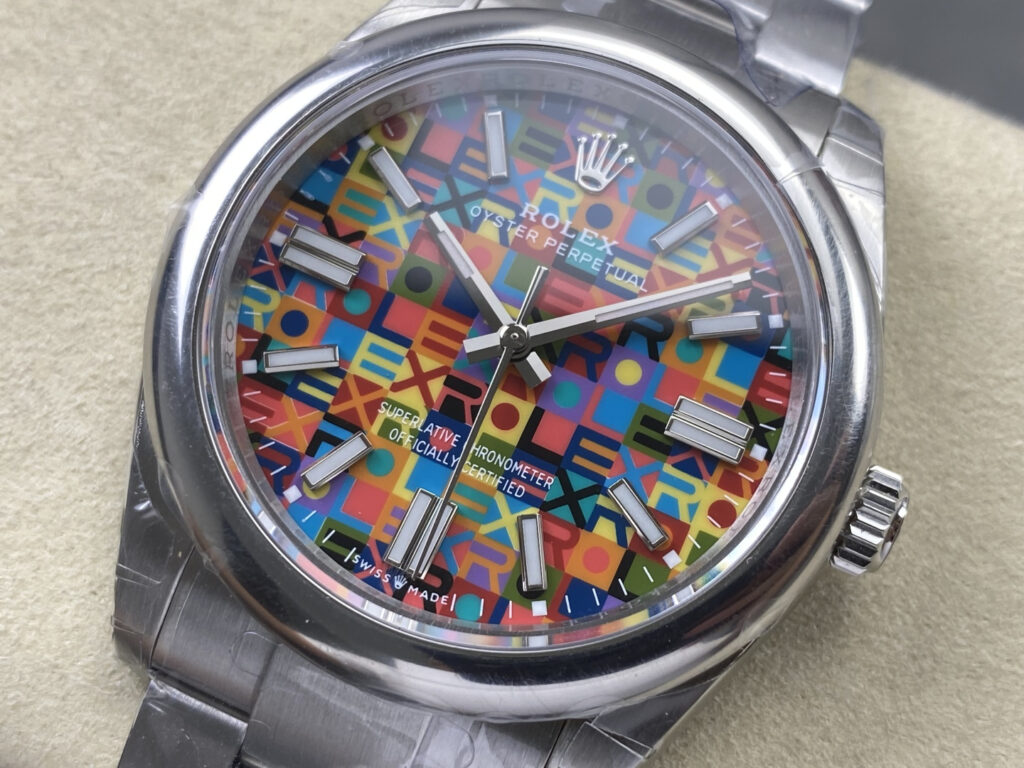 Super Clone Rolex Oyster Perpetual Jubilee Motif (2026) Super Clone — bracelet detail