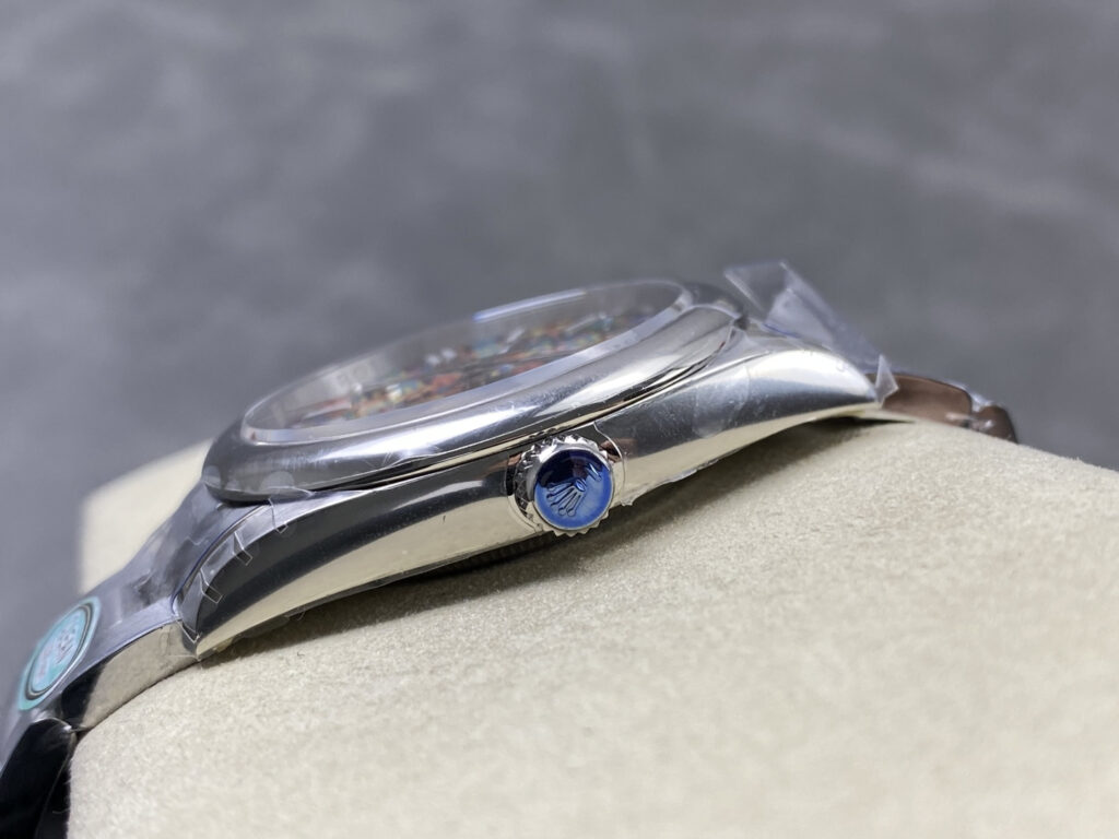 Super Clone Rolex Oyster Perpetual Jubilee Motif (2026) Super Clone — side profile