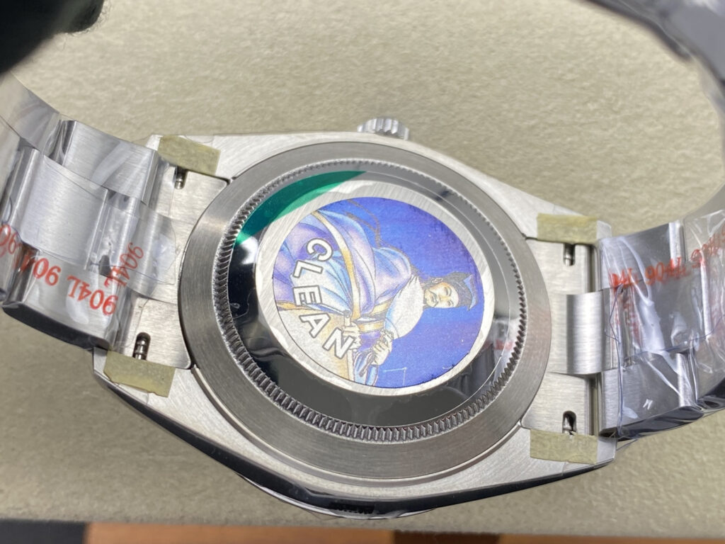 Super Clone Rolex Oyster Perpetual Jubilee Motif (2026) Super Clone — on leather display