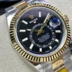 Super Clone Rolex Sky-Dweller Bright black Dial 336933 Oyster – Swiss SuperClone
