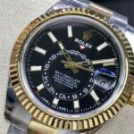 Super Clone Rolex Sky-Dweller Bright black Dial 336933 Oyster — bracelet detail