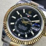 Super Clone Rolex Sky-Dweller Bright black Dial 336933 Oyster – Swiss SuperClone