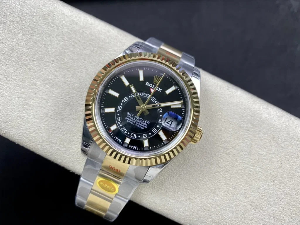 Super Clone Rolex Sky-Dweller Bright black Dial 336933 Oyster – Swiss SuperClone