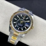 Super Clone Rolex Sky-Dweller Bright black Dial 336933 Oyster – Swiss SuperClone