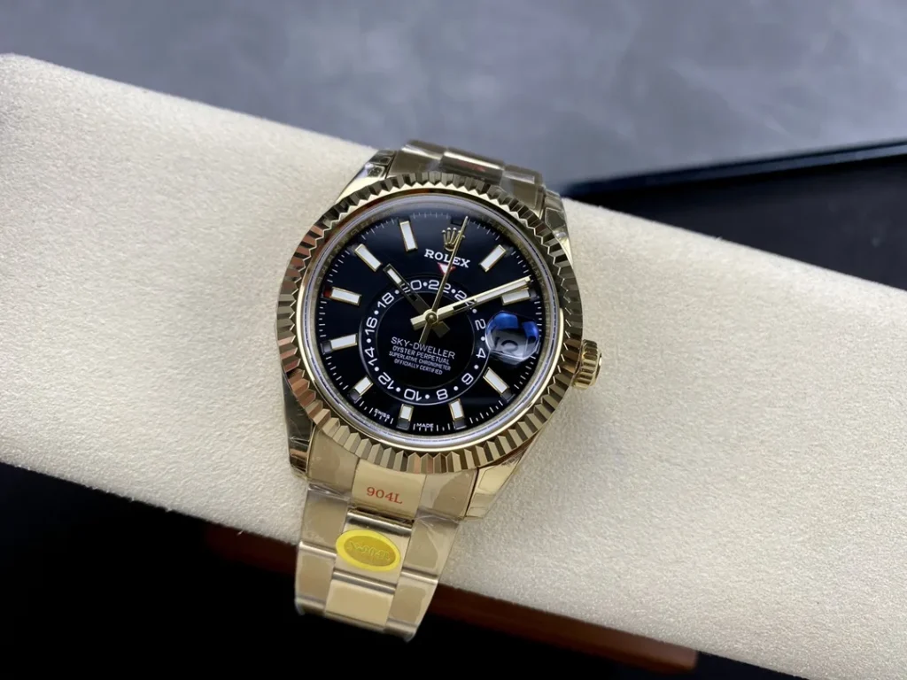 Super Clone Rolex Sky-Dweller Bright black Dial 336938 – Swiss SuperClone