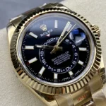 Super Clone Rolex Sky-Dweller Bright black Dial 336938 – Swiss SuperClone