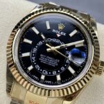 Super Clone Rolex Sky-Dweller Bright black Dial 336938 — side profile