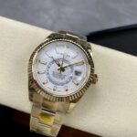 Super Clone Rolex Sky-Dweller Intense white Dial 336938 — case and bezel