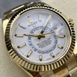 Super Clone Rolex Sky-Dweller Intense white Dial 336938 — bracelet detail