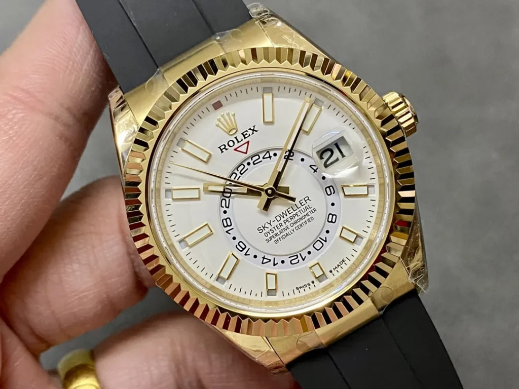 Super Clone Rolex Sky-Dweller White Dial 326238 – Swiss SuperClone