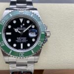 Super Clone Rolex Submariner Black Dial 126610LV “Starbucks” — dial close-up