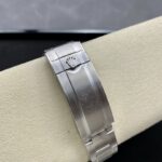 Super Clone Rolex Submariner Black Dial 126610LV “Starbucks” — on leather display